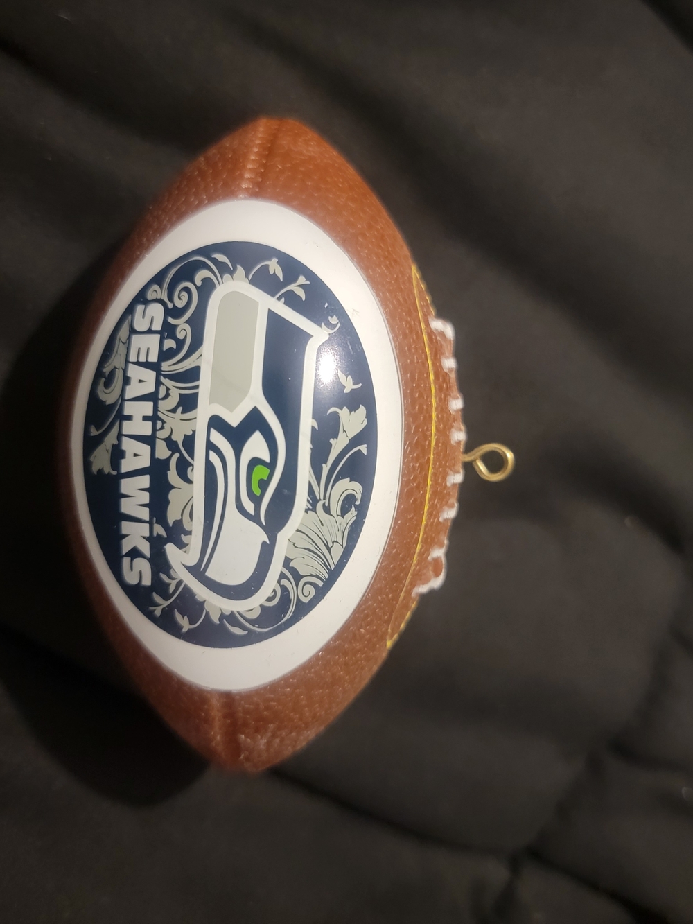 Brown Mini Football Ornament - NFL Team Logo